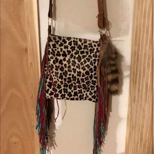 Cowhide crossbody